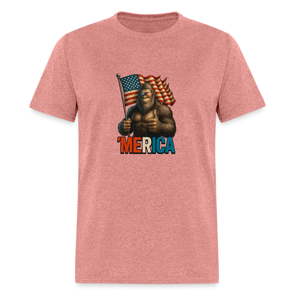 Thumbs Up Merica Big Foot 4th of July Funny and Patriotic Unisex Classic T-Shirt - heather mauve