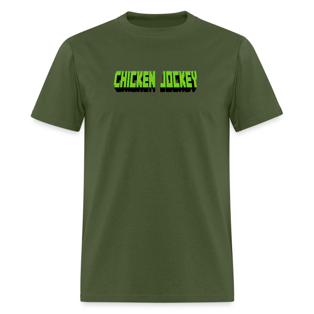 Chicken Jockey Green Unisex Classic T-Shirt - military green