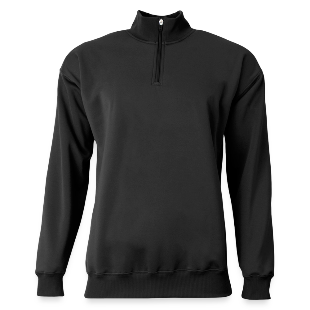 Customizable A4 Adult Sprint Fleece Quarter with Zipper ADD YOUR OWN PHOTO, IMAGES, DESIGNS, QUOTES AND MORE - black