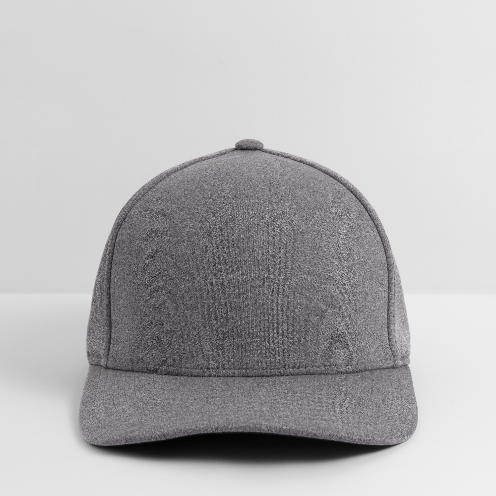 Customizable Flexfit Melange Baseball Cap ADD YOUR OWN PHOTO, IMAGES, DESIGNS, QUOTES AND MORE - light heather gray