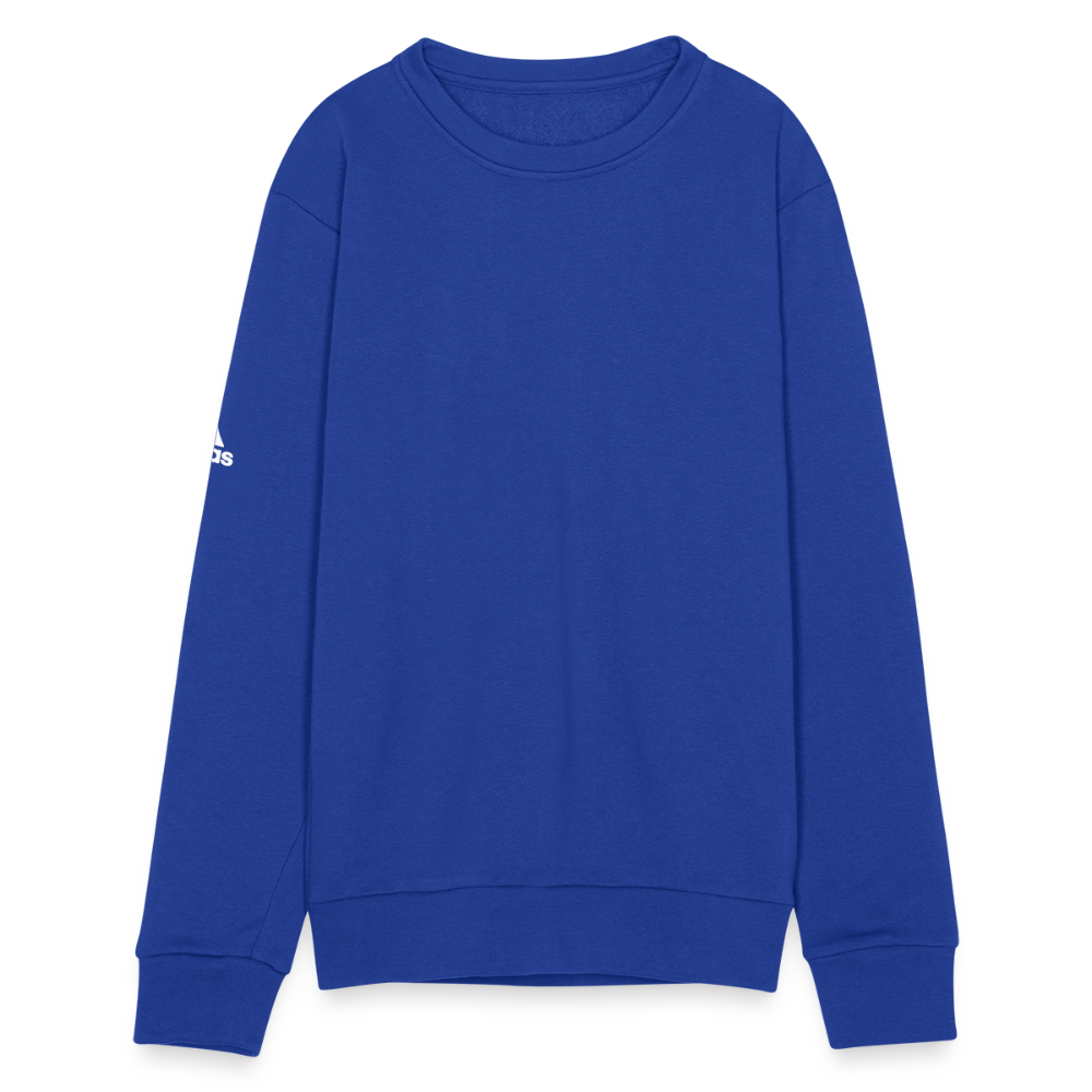 Customizable Adidas Unisex Fleece Crewneck Sweatshirt ADD YOUR OWN PHOTO, IMAGES, DESIGNS, QUOTES AND MORE - royal blue