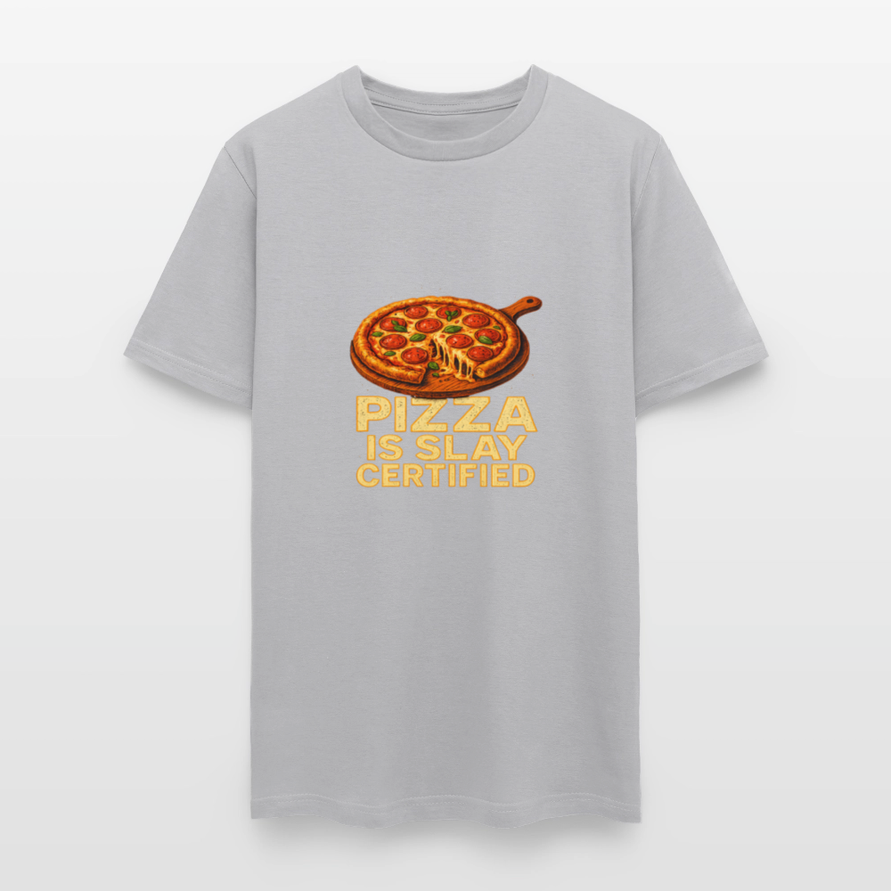 Pizza Is Slay Certified Funny Meme Gift for Pizza Lovers Unisex Classic T-Shirt - gravel 