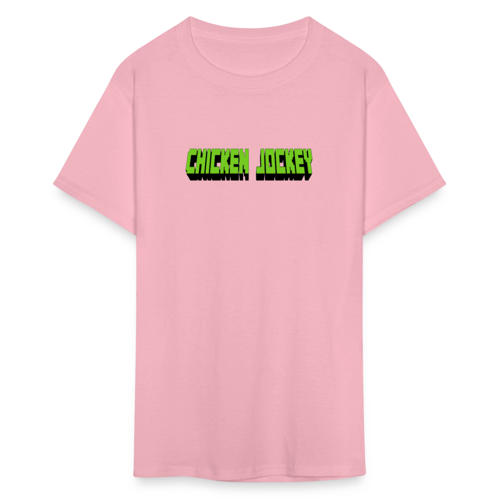 Chicken Jockey Green Unisex Classic T-Shirt - pink
