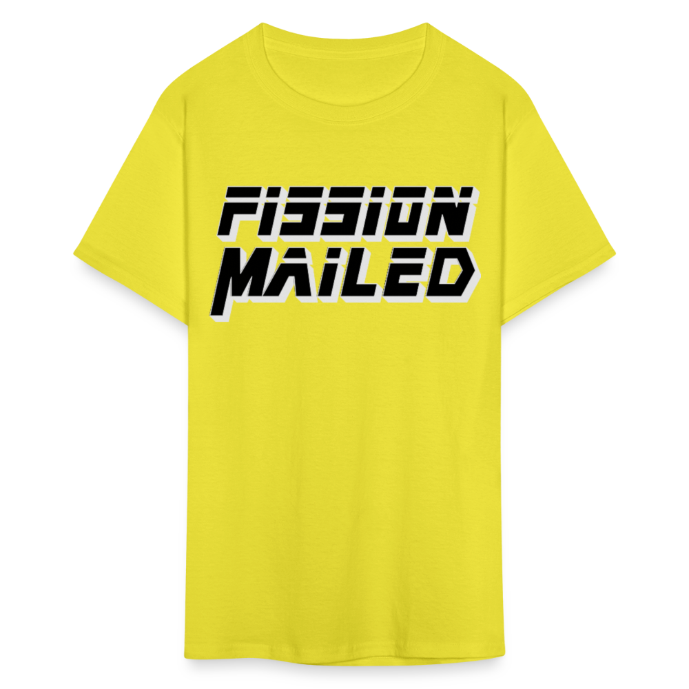 Fission Mailed Black & Gray Shadow Funny Videogame Quote & Meme Unisex Classic T-Shirt - yellow