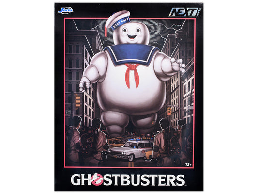 "Ghostbusters" 6" Stay Puft Marshmallow Man Figure with Nano Ecto-1 Car Diorama Set "Ghostbusters" (1984) Movie "Next Level" Series Model by Jada