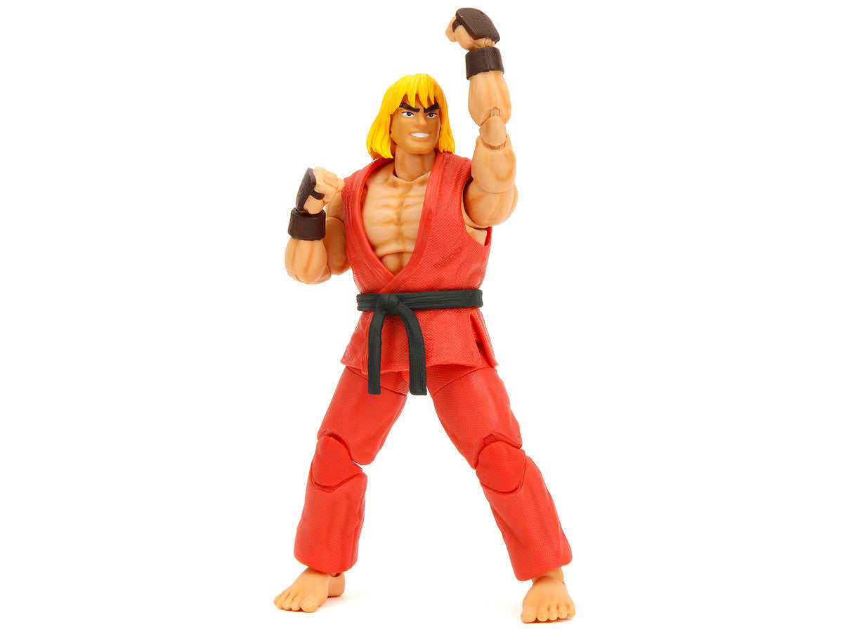 Ken 6" Moveable Figure with Accessories and Alternate Head and Hands "Ultra Street Fighter II: The Final Challengers" (2017) Video Game model by Jada