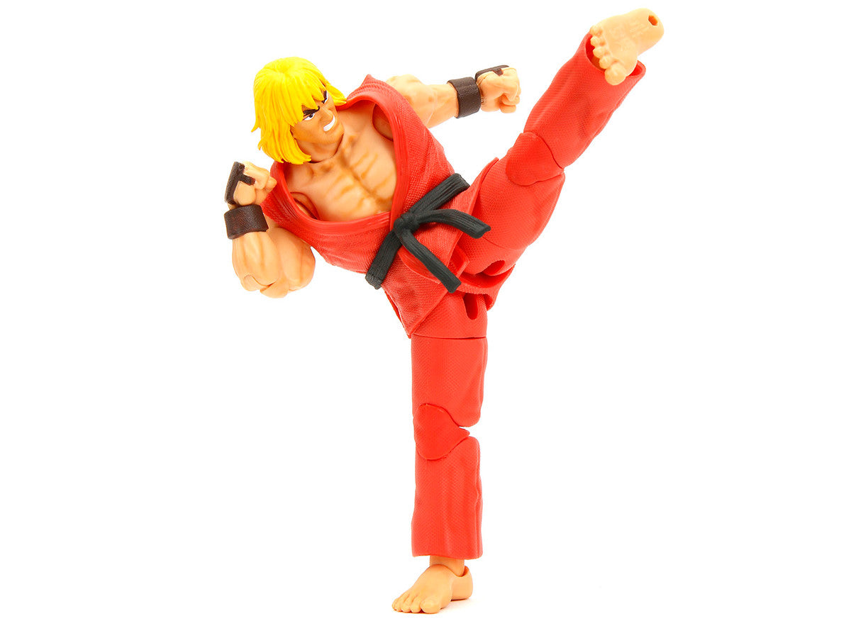 Ken 6" Moveable Figure with Accessories and Alternate Head and Hands "Ultra Street Fighter II: The Final Challengers" (2017) Video Game model by Jada