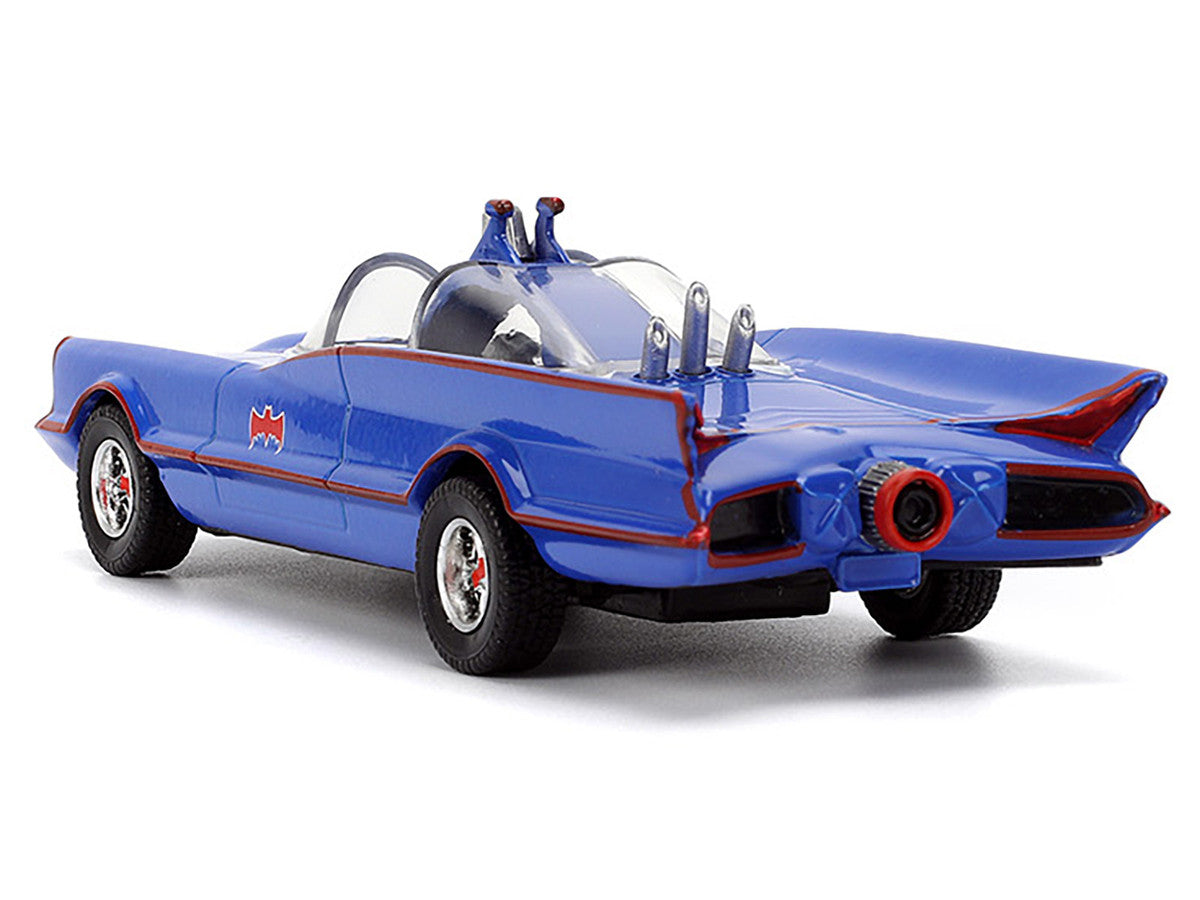 1966 Batmobile Blue "Batman" (1966-1968) Classic TV Series "Hollywood Rides" Series 1/32 Diecast Model Car by Jada