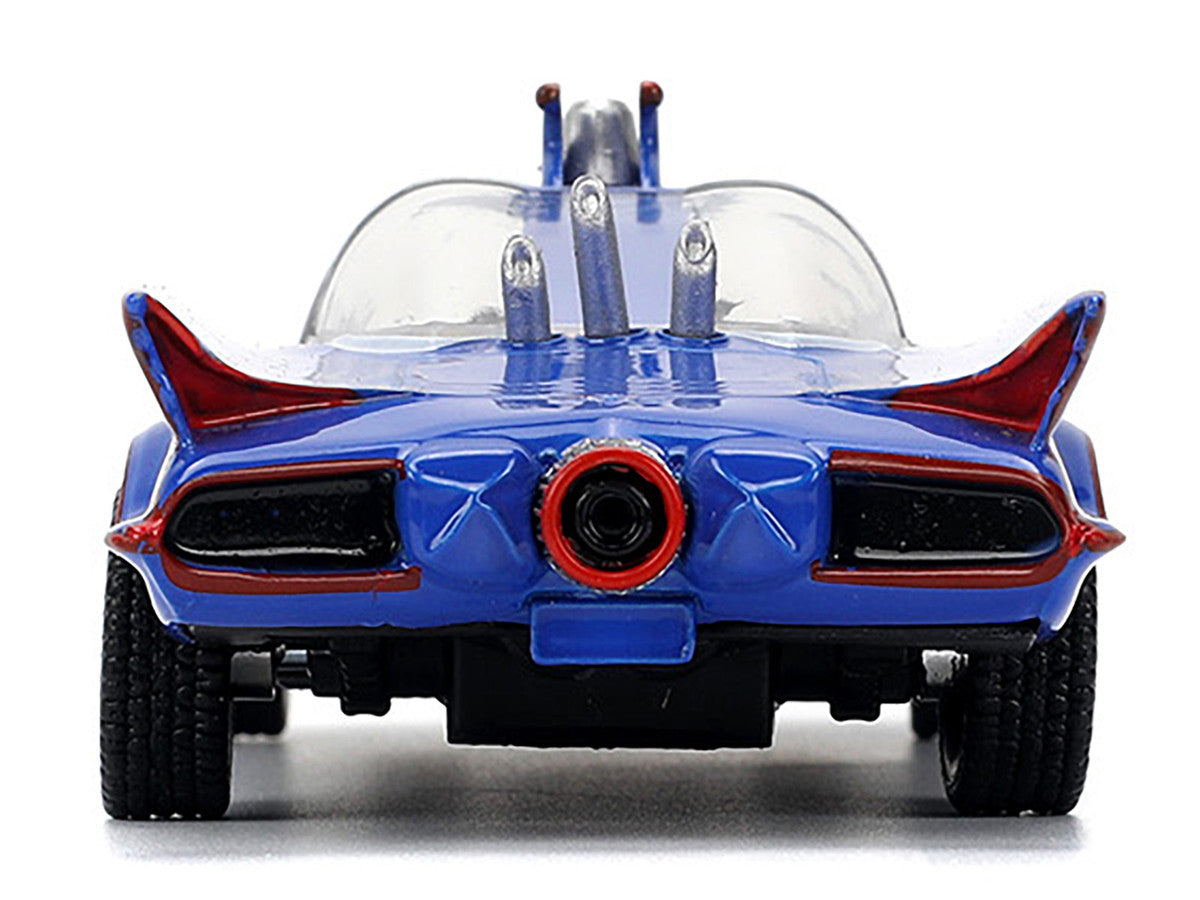 1966 Batmobile Blue "Batman" (1966-1968) Classic TV Series "Hollywood Rides" Series 1/32 Diecast Model Car by Jada