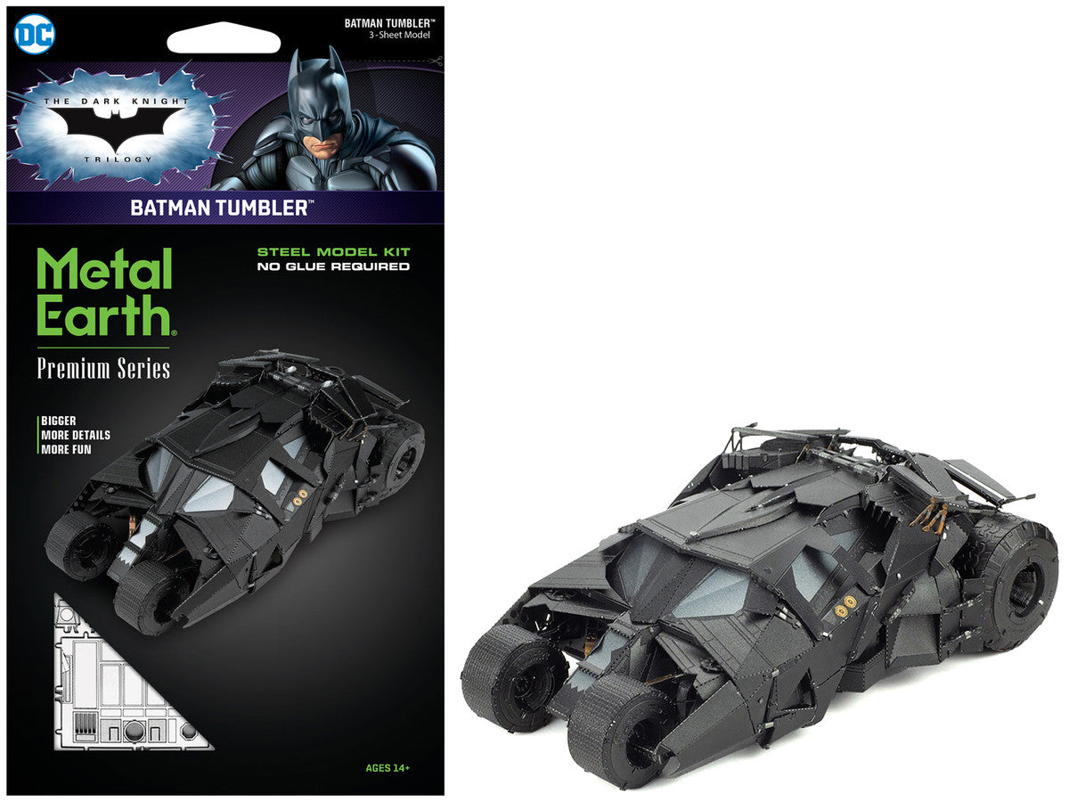 Model Kit Batman Tumbler "The Dark Knight Trilogy" (2005-2012) Movies (Challenging Difficulty) Steel Model by Metal Earth