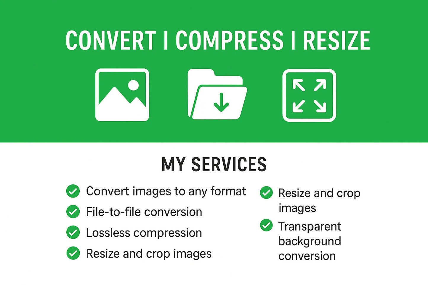 Convert, Compress & Resize Images | Fast File Optimization Service