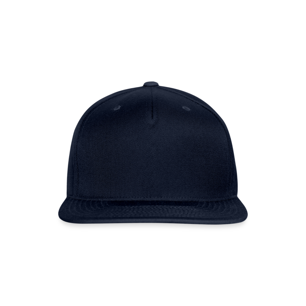 Customizable Snapback Baseball Cap add your own photos, images, designs, quotes, texts and more - navy