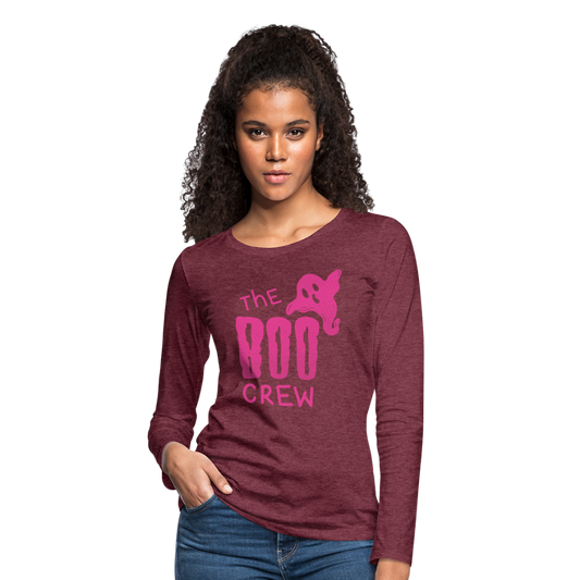 The Boo Crew Women's Premium Long Sleeve T-Shirt - heather burgundy