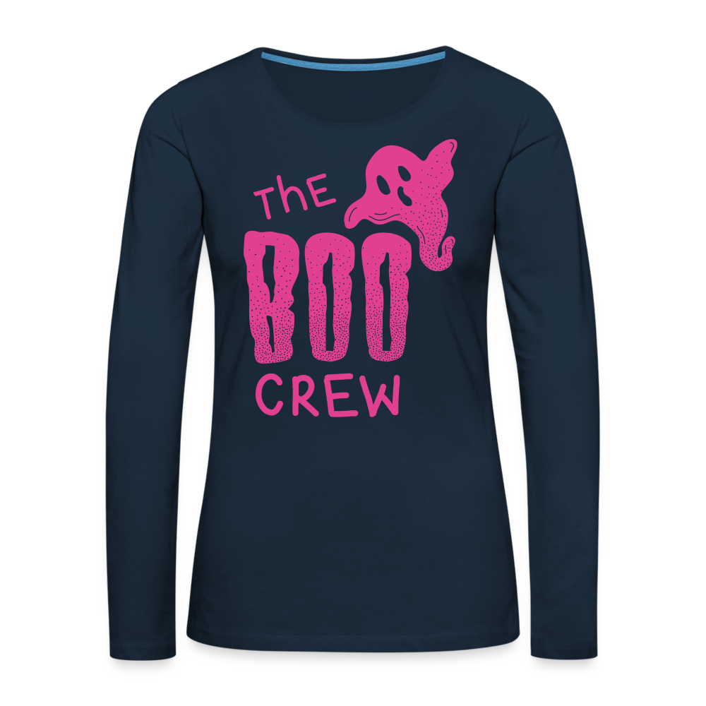 The Boo Crew Women's Premium Long Sleeve T-Shirt - deep navy