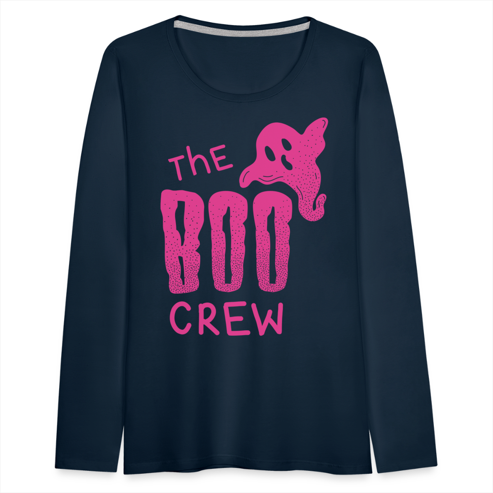 The Boo Crew Women's Premium Long Sleeve T-Shirt - deep navy