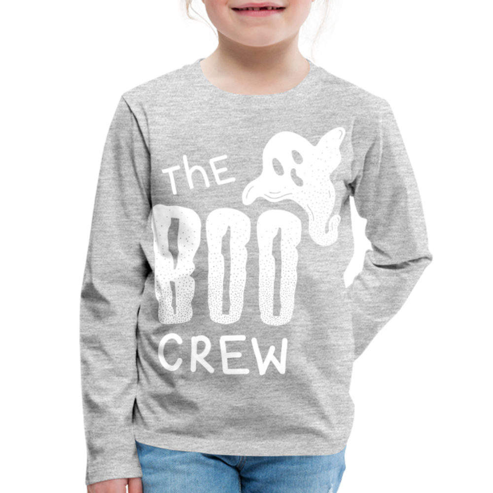 The Boo Crew Kids' Premium Long Sleeve T-Shirt - heather gray