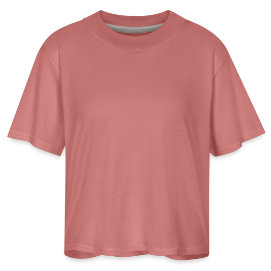 Customizable Women's Boxy Tee add your own photos, images, designs, quotes, texts and more - mauve