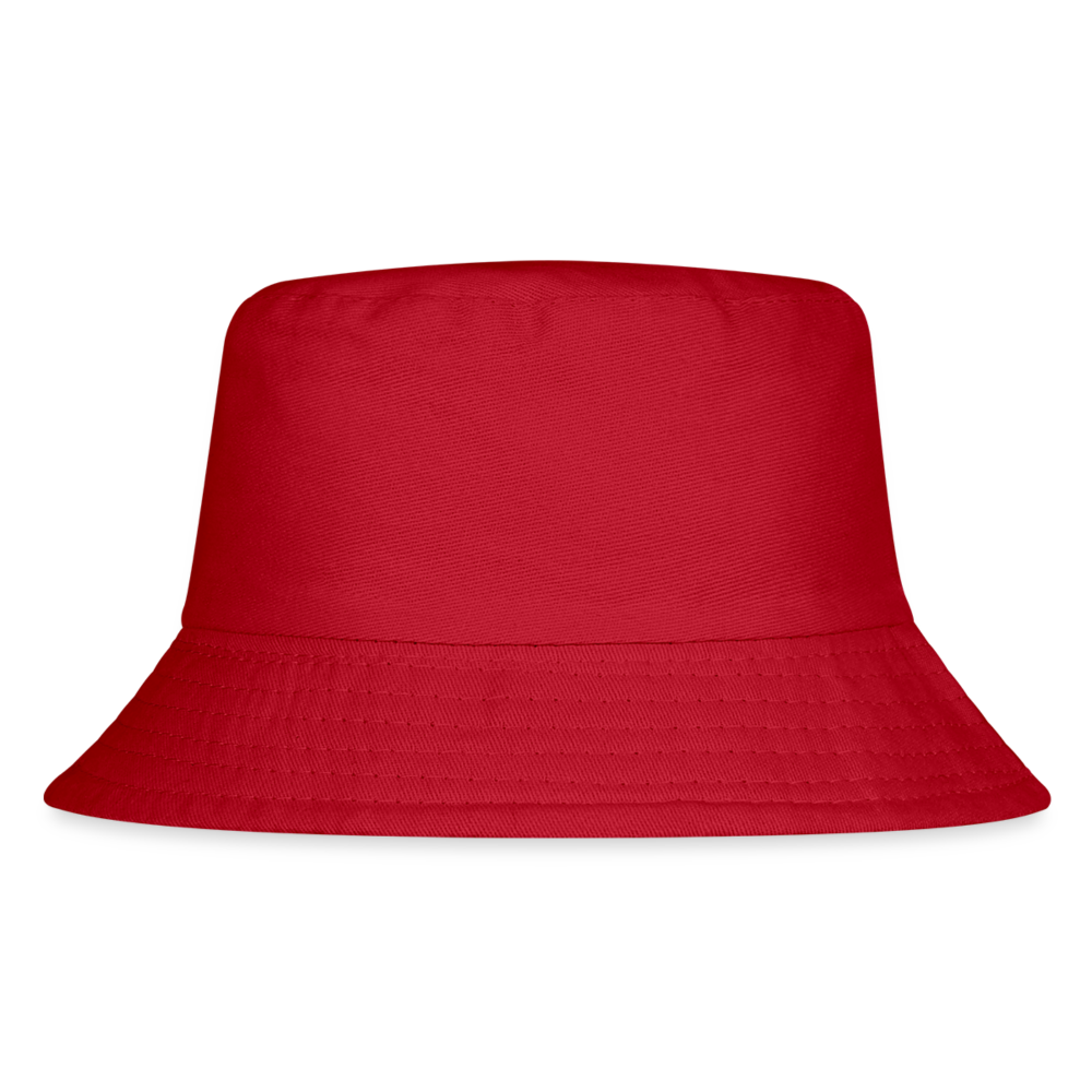 Customizable Kid's Bucket Hat add your own photos, images, designs, quotes, texts and more - red