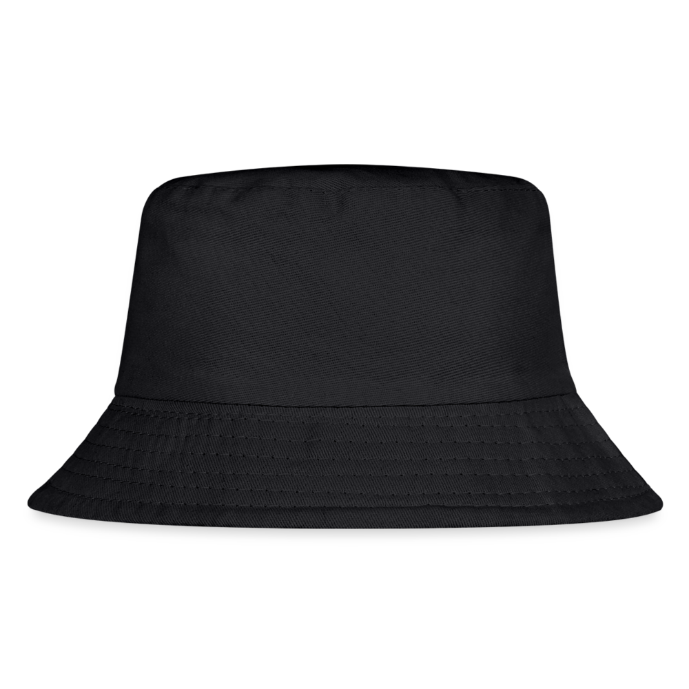 Customizable Kid's Bucket Hat add your own photos, images, designs, quotes, texts and more - black
