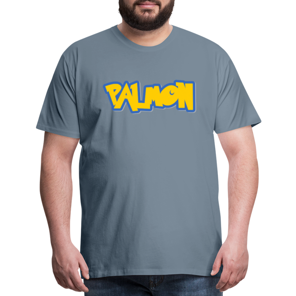 PALMON Videogame Gift for Gamers & PC players Men's Premium T-Shirt - steel blue