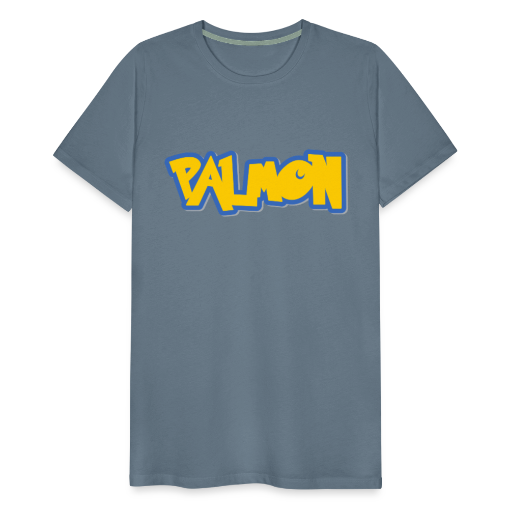 PALMON Videogame Gift for Gamers & PC players Men's Premium T-Shirt - steel blue