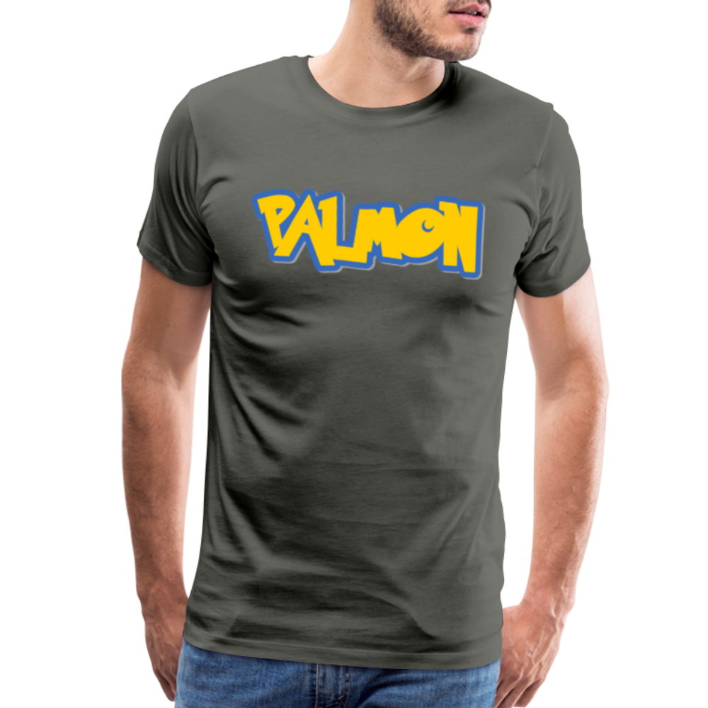 PALMON Videogame Gift for Gamers & PC players Men's Premium T-Shirt - asphalt gray
