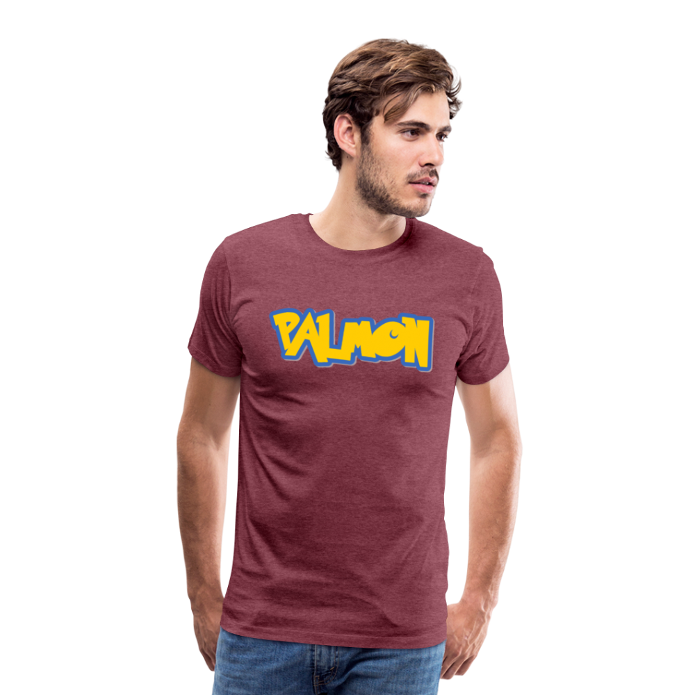 PALMON Videogame Gift for Gamers & PC players Men's Premium T-Shirt - heather burgundy