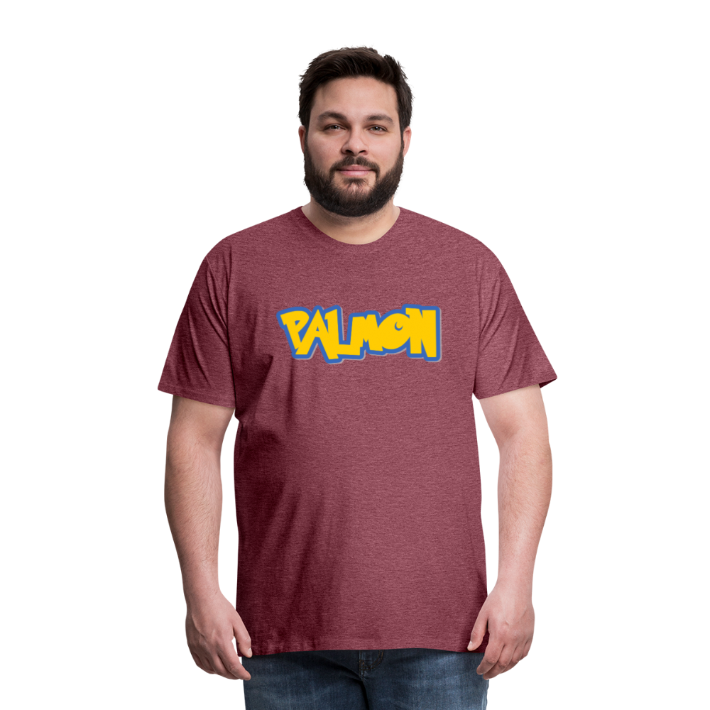 PALMON Videogame Gift for Gamers & PC players Men's Premium T-Shirt - heather burgundy