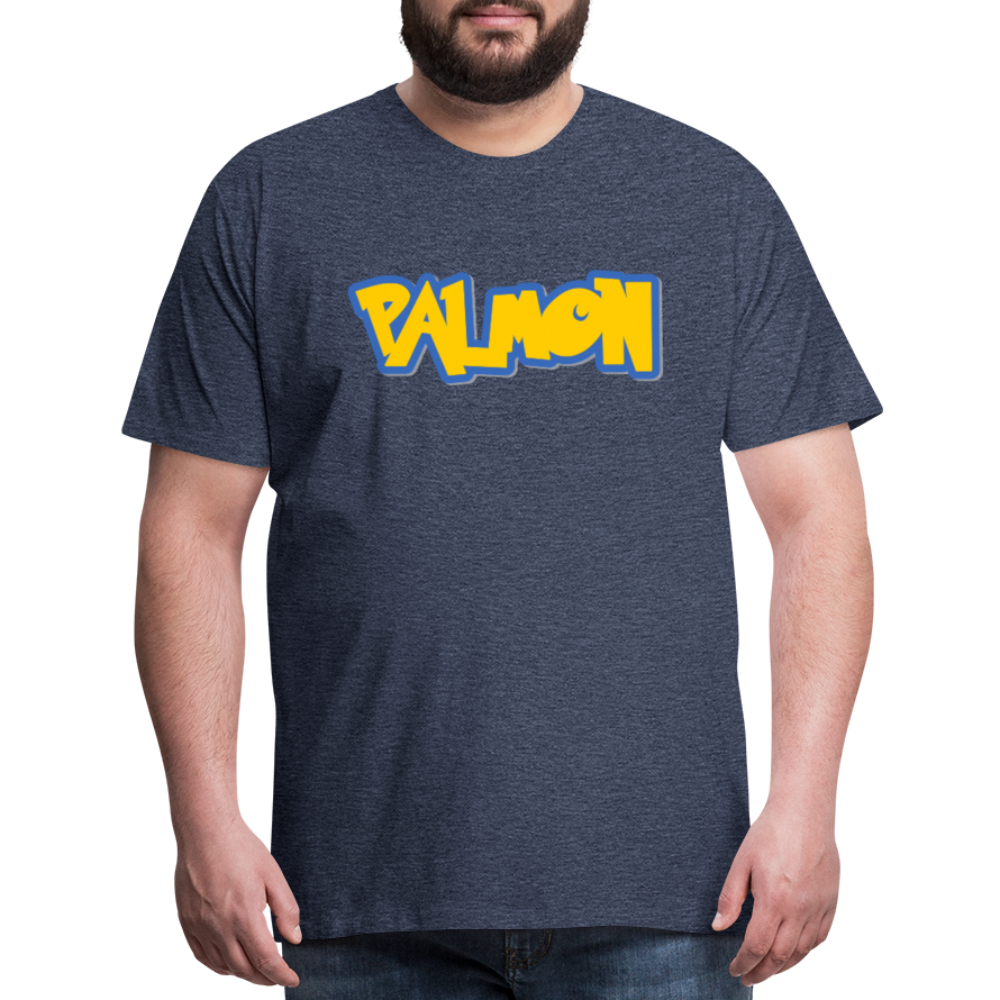 PALMON Videogame Gift for Gamers & PC players Men's Premium T-Shirt - heather blue