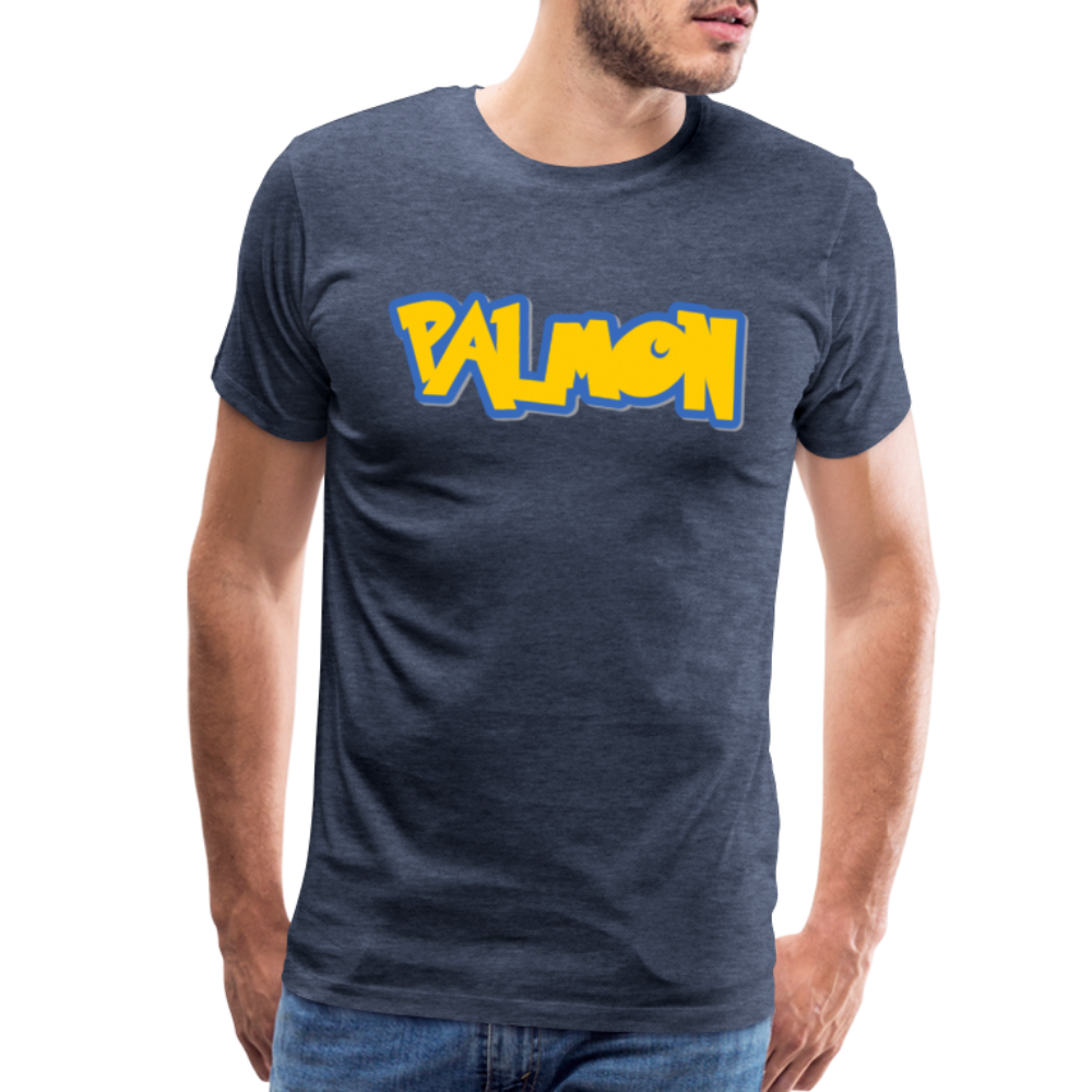 PALMON Videogame Gift for Gamers & PC players Men's Premium T-Shirt - heather blue
