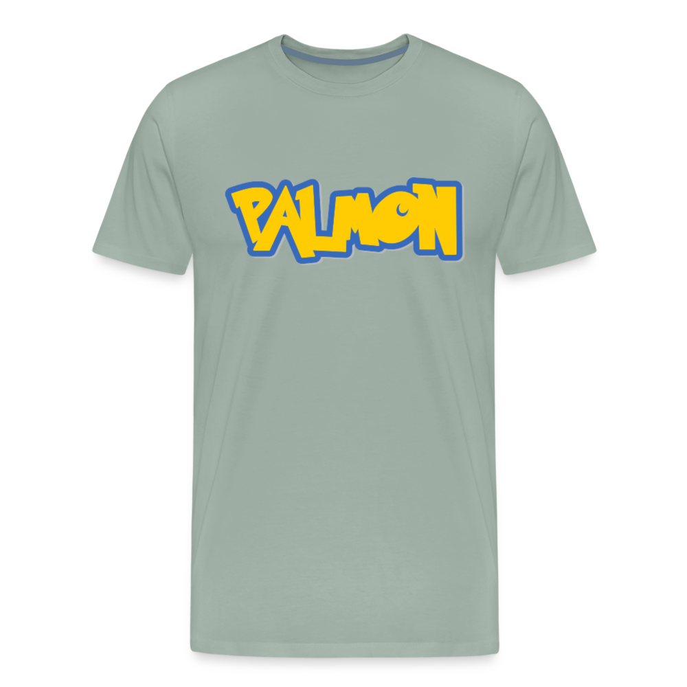 PALMON Videogame Gift for Gamers & PC players Men's Premium T-Shirt - steel green