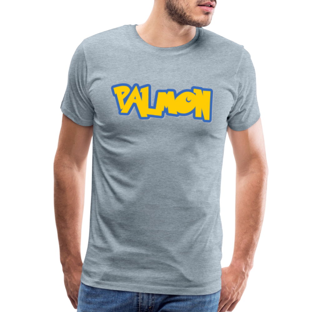 PALMON Videogame Gift for Gamers & PC players Men's Premium T-Shirt - heather ice blue