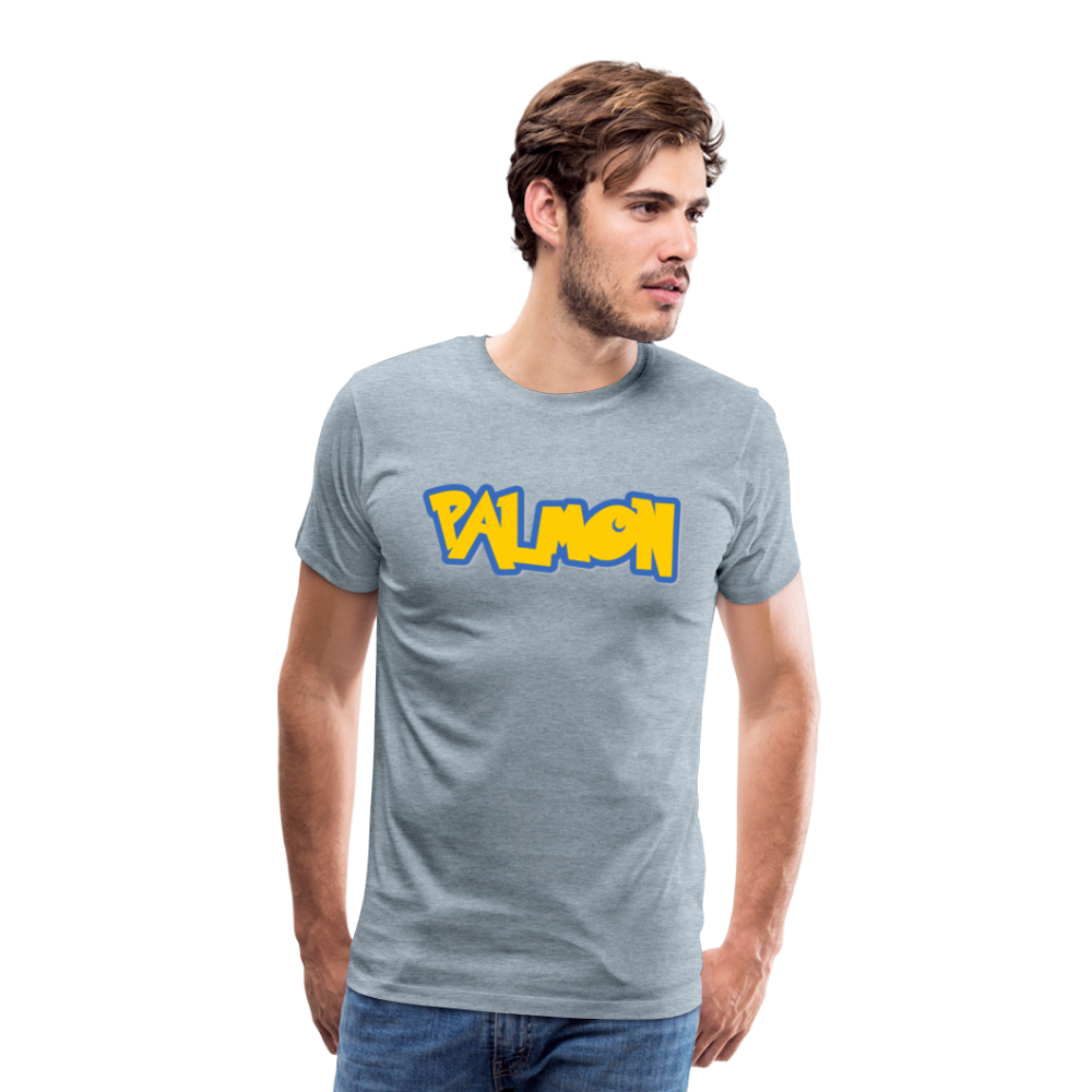 PALMON Videogame Gift for Gamers & PC players Men's Premium T-Shirt - heather ice blue