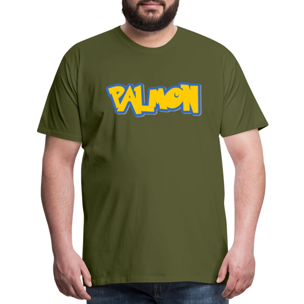 PALMON Videogame Gift for Gamers & PC players Men's Premium T-Shirt - olive green