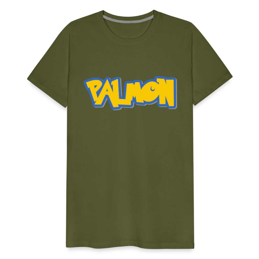 PALMON Videogame Gift for Gamers & PC players Men's Premium T-Shirt - olive green