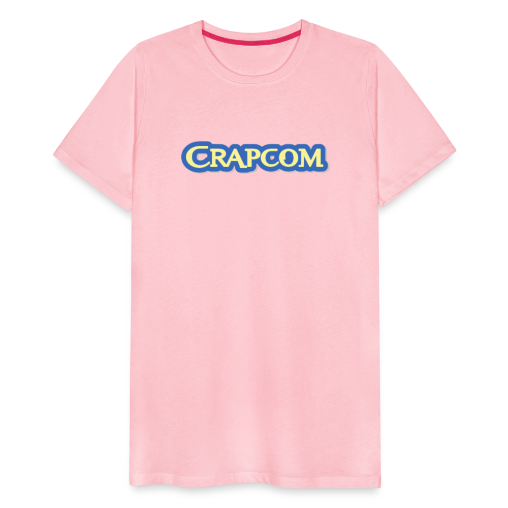 Crapcom funny parody Videogame Gift for Gamers & PC players Men's Premium T-Shirt - pink