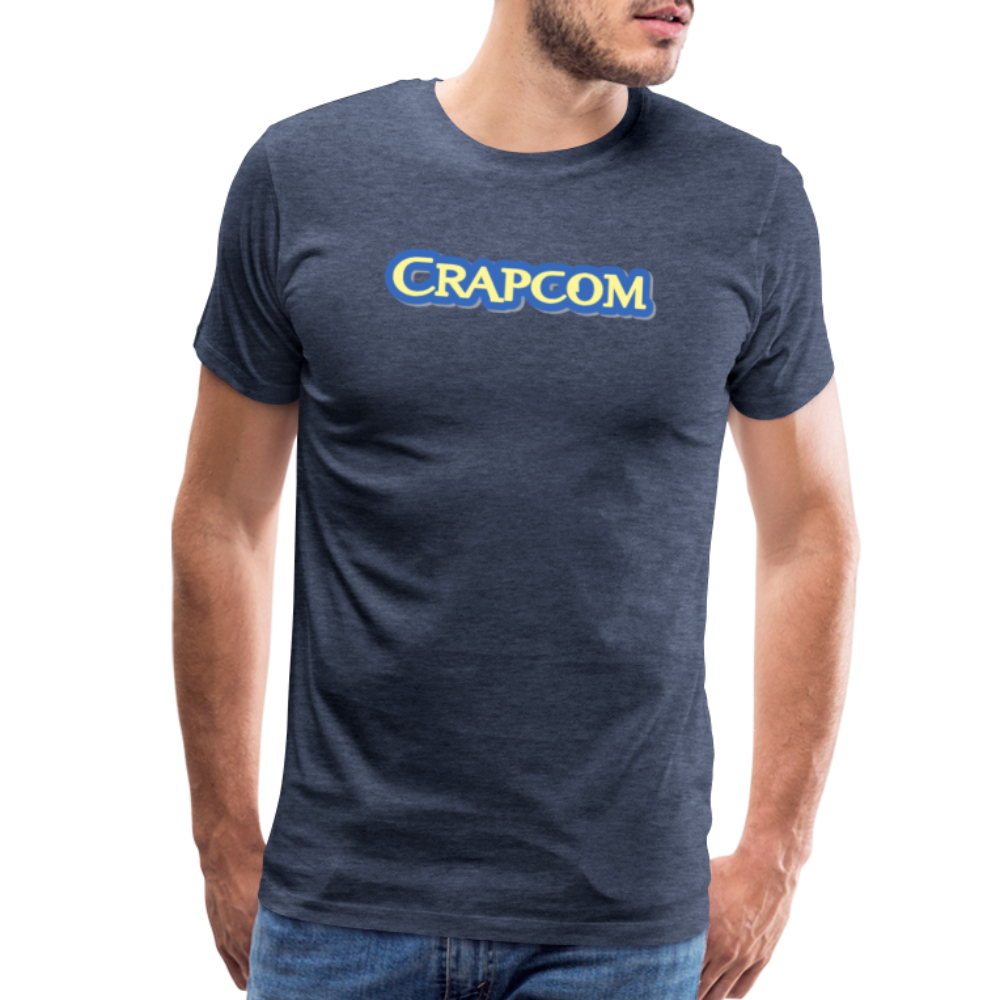 Crapcom funny parody Videogame Gift for Gamers & PC players Men's Premium T-Shirt - heather blue