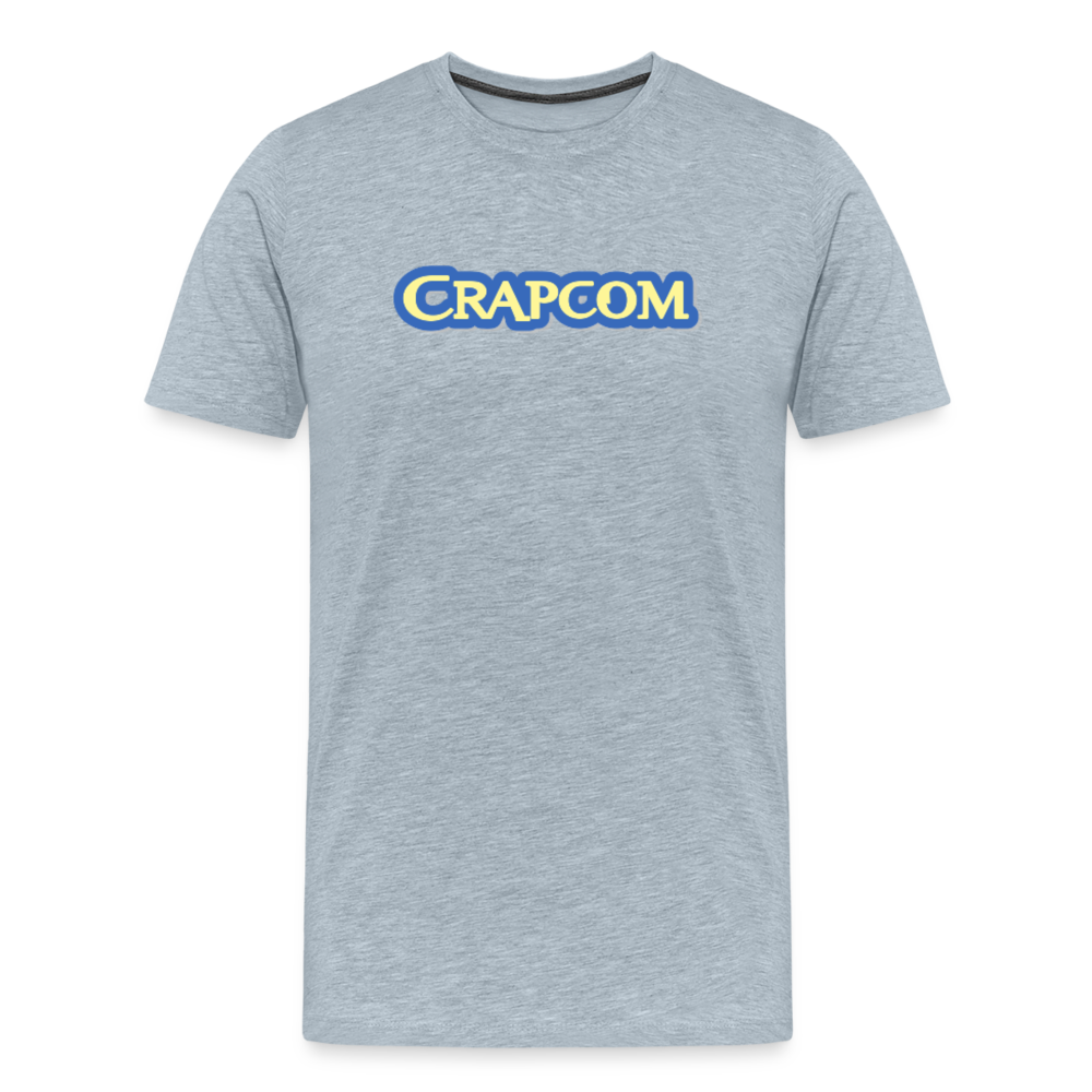 Crapcom funny parody Videogame Gift for Gamers & PC players Men's Premium T-Shirt - heather ice blue