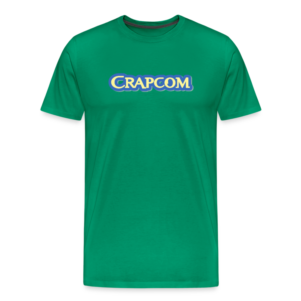 Crapcom funny parody Videogame Gift for Gamers & PC players Men's Premium T-Shirt - kelly green