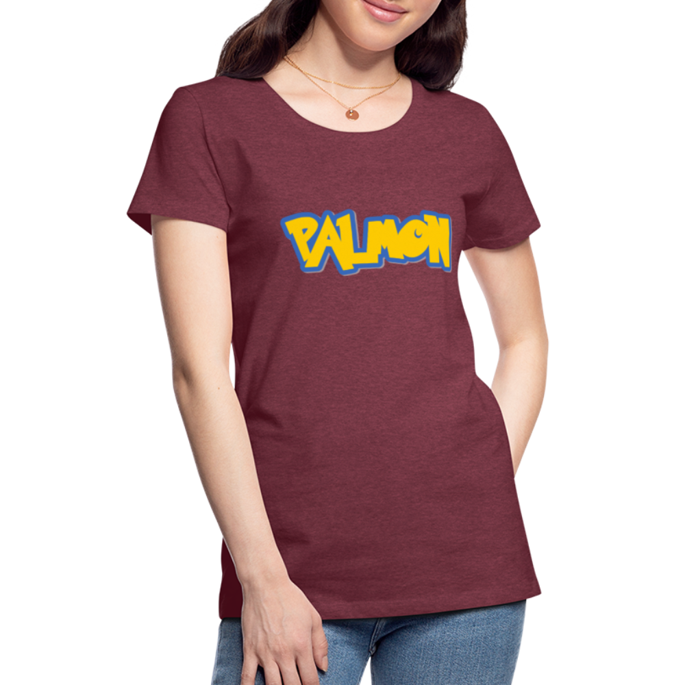 PALMON Videogame Gift for Gamers & PC players Women’s Premium T-Shirt - heather burgundy