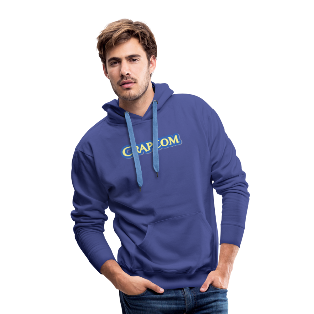 Crapcom funny parody Videogame Gift for Gamers & PC players Men’s Premium Hoodie - royal blue