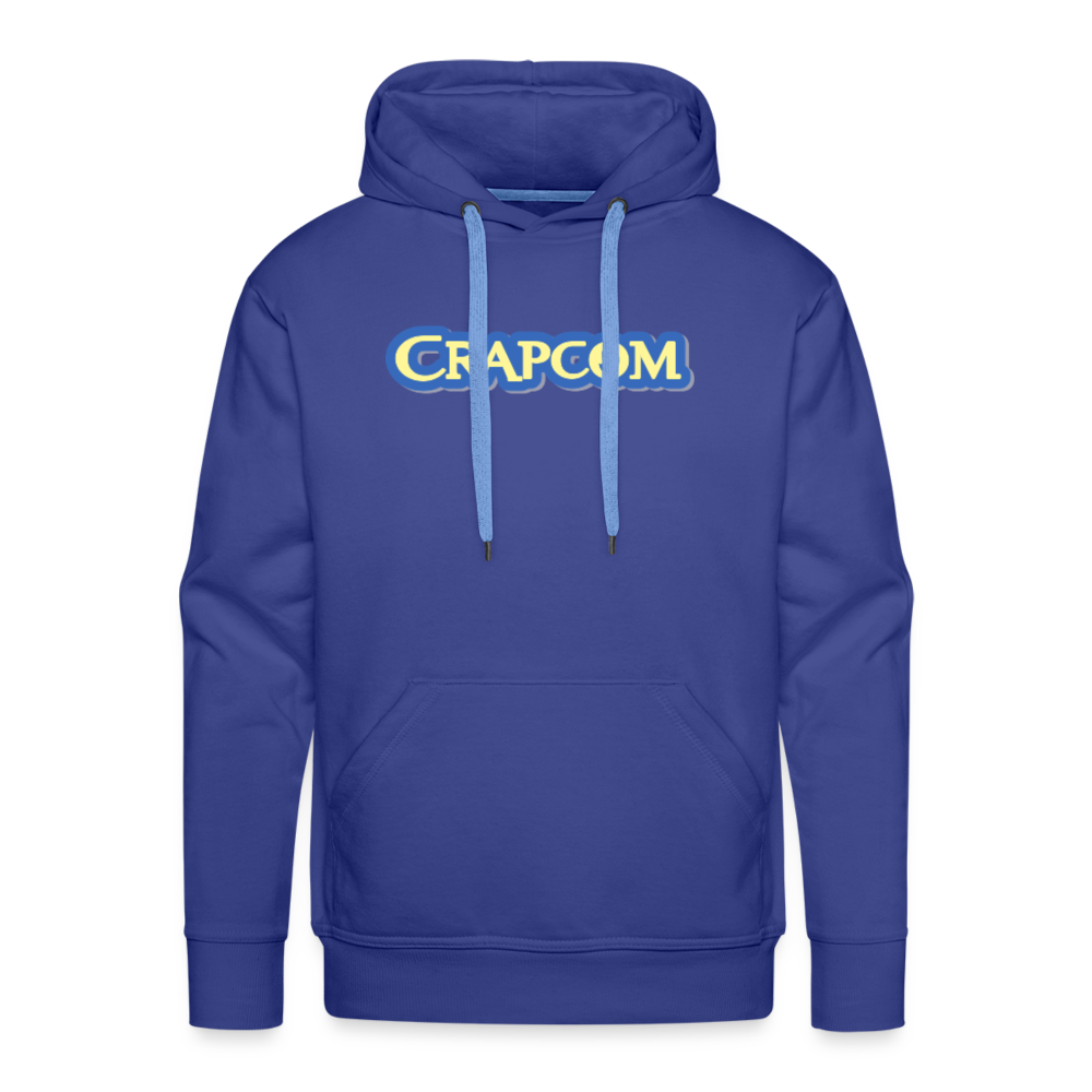 Crapcom funny parody Videogame Gift for Gamers & PC players Men’s Premium Hoodie - royal blue
