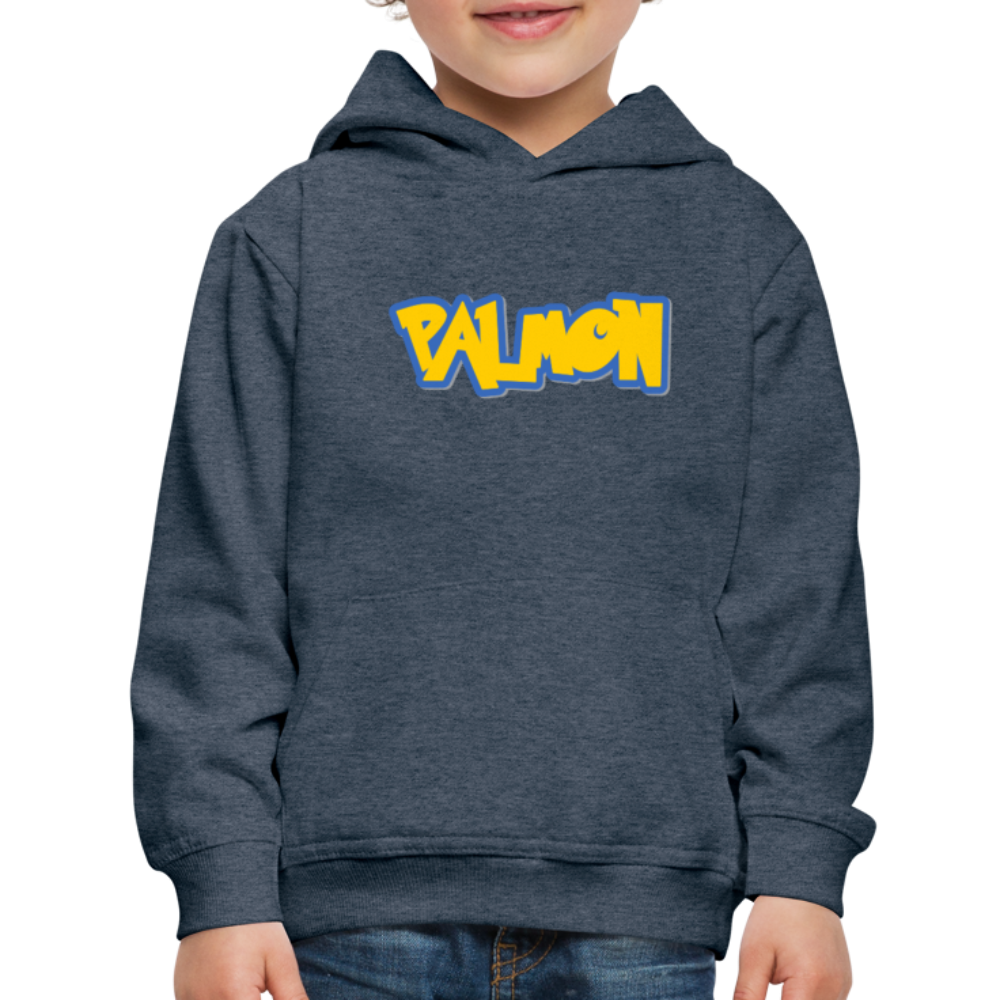 PALMON Videogame Gift for Gamers & PC players Kids‘ Premium Hoodie - heather denim