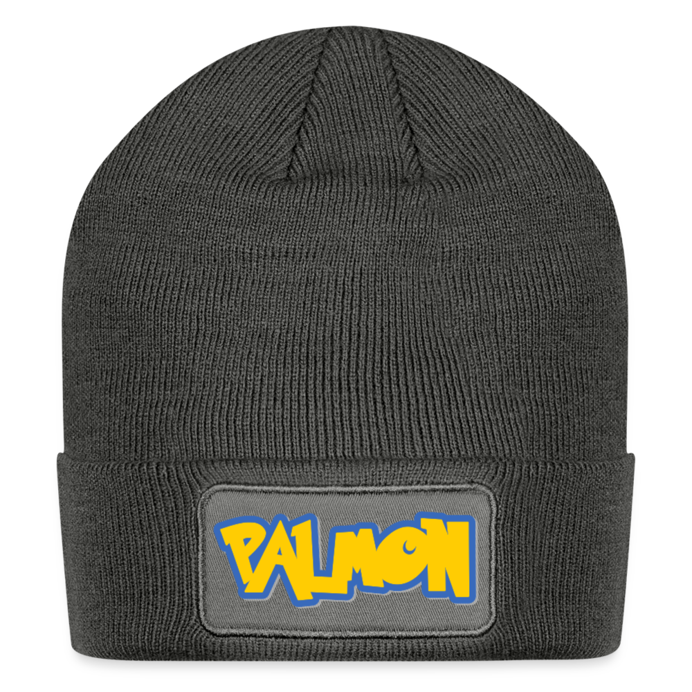 PALMON Videogame Gift for Gamers & PC players Patch Beanie - charcoal grey