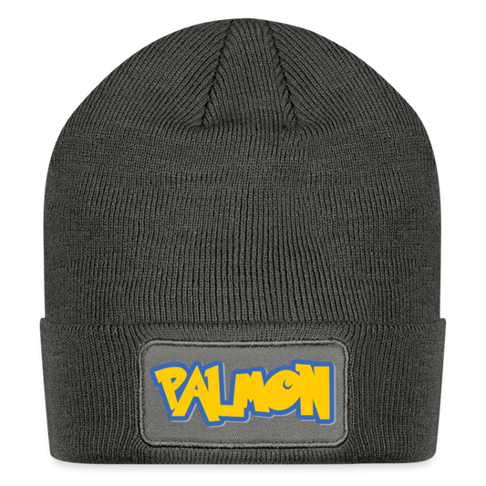 PALMON Videogame Gift for Gamers & PC players Patch Beanie - charcoal grey