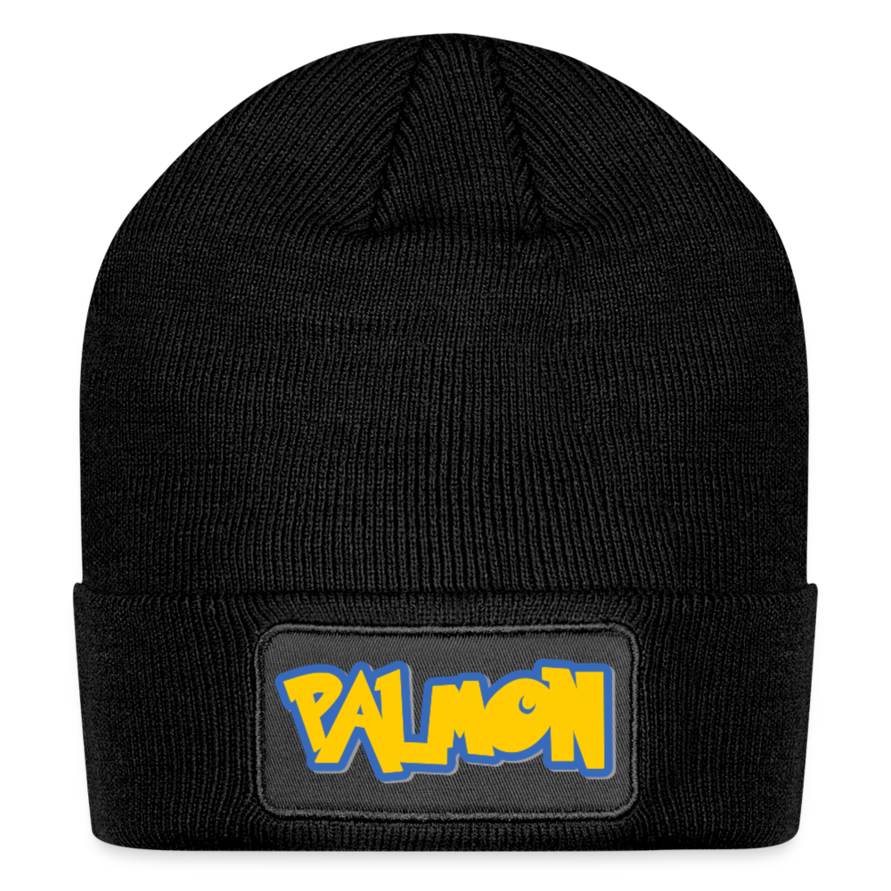PALMON Videogame Gift for Gamers & PC players Patch Beanie - black