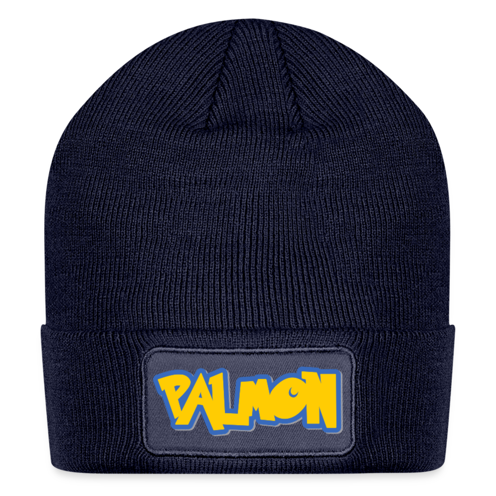 PALMON Videogame Gift for Gamers & PC players Patch Beanie - navy
