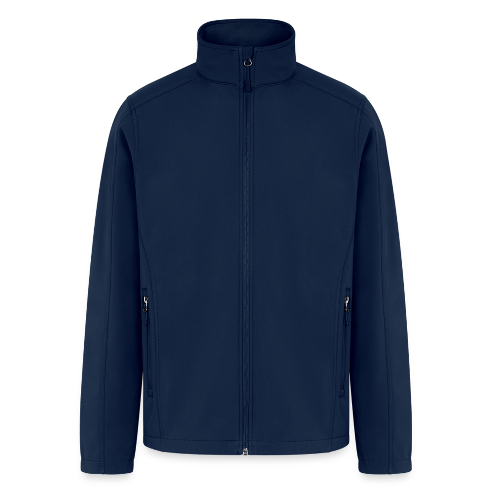 Customizable Men’s Soft Shell Jacket ADD YOUR OWN PHOTO, IMAGES, DESIGNS, QUOTES AND MORE - navy