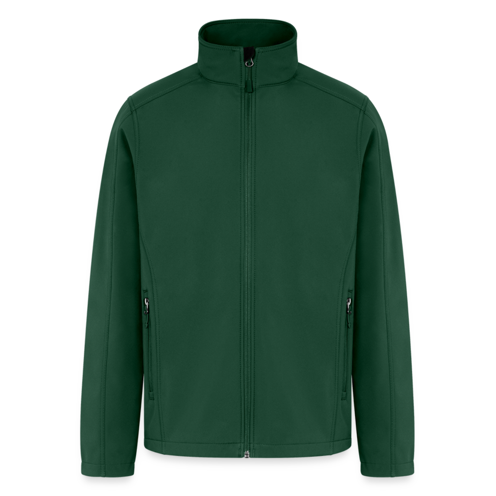 Customizable Men’s Soft Shell Jacket ADD YOUR OWN PHOTO, IMAGES, DESIGNS, QUOTES AND MORE - forest green