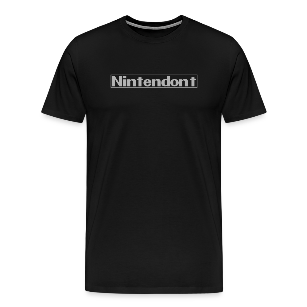 Nintendont funny parody Videogame Gift for Gamers Men's Premium T-Shirt - black